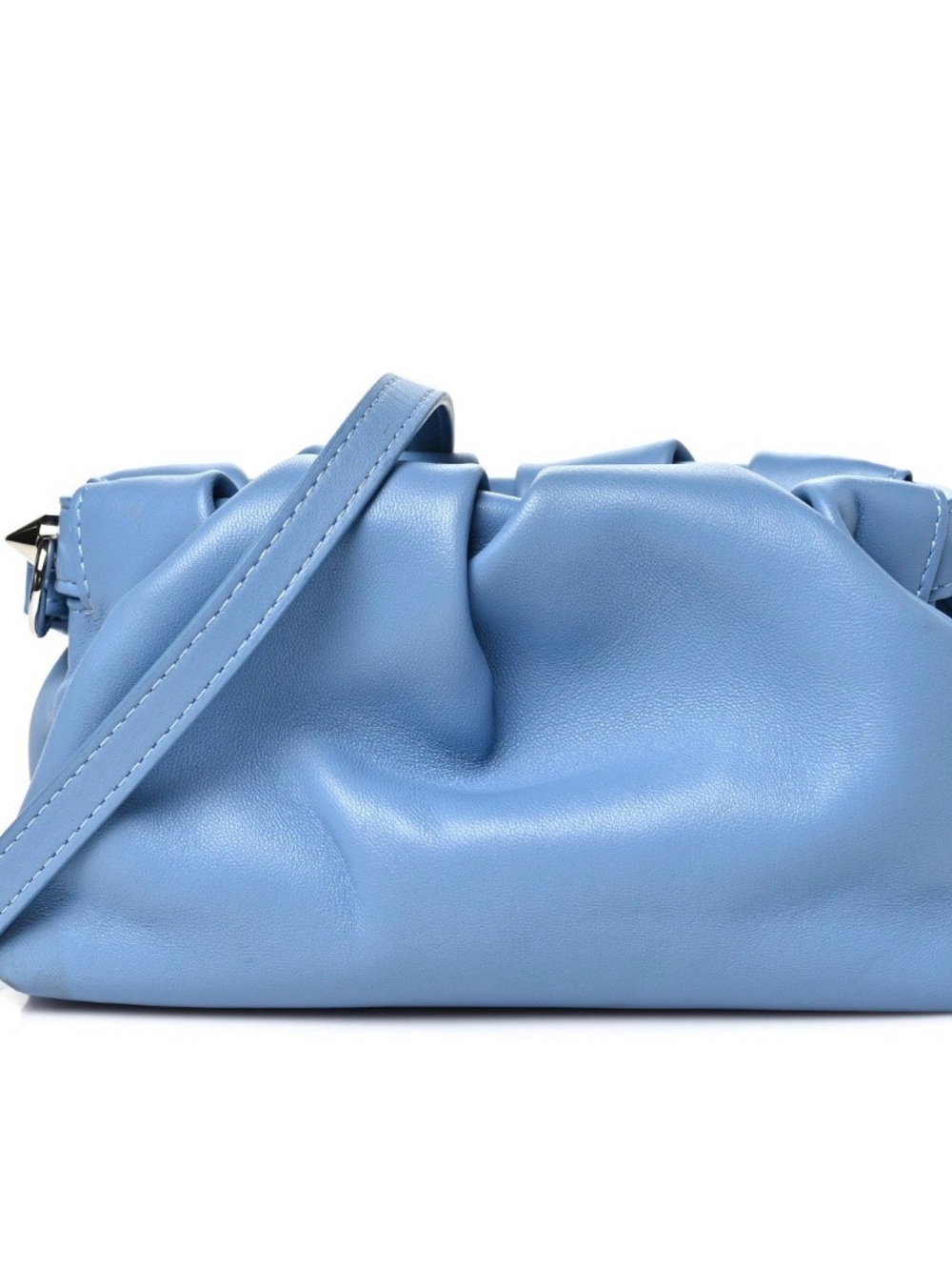 Christian Louboutin Powder Blue Leather Shoulder Bag